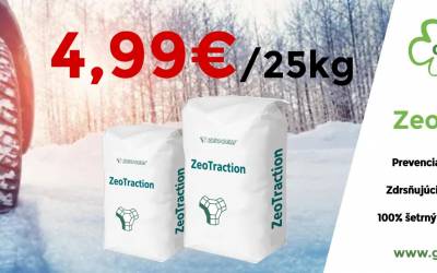 Ekologický posypový materiál – Zeotraction