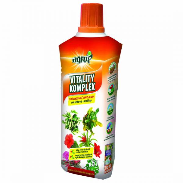 Kvapalné hnojivo izbové rastliny Vitality Komplex Agro 0,5l