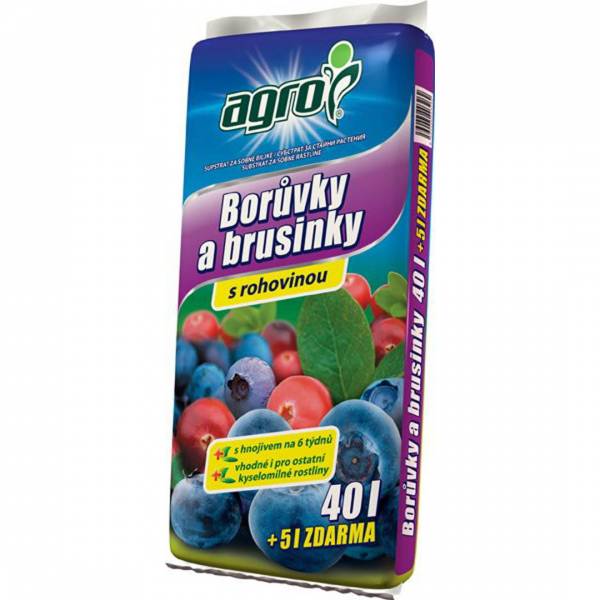 Substrát pre čučoriedky a brusnice agro 40+5l | záhradníctvo garden team Substrát pre čučoriedky a brusnice agro 40+5l
