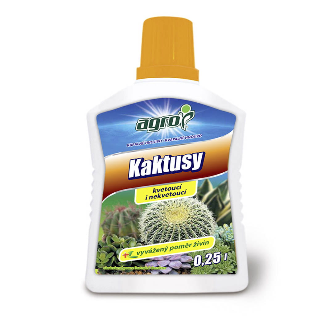 Kvapalné hnojivo kaktusy agro 0,25l | záhradníctvo garden team Kvapalné hnojivo kaktusy agro 025l