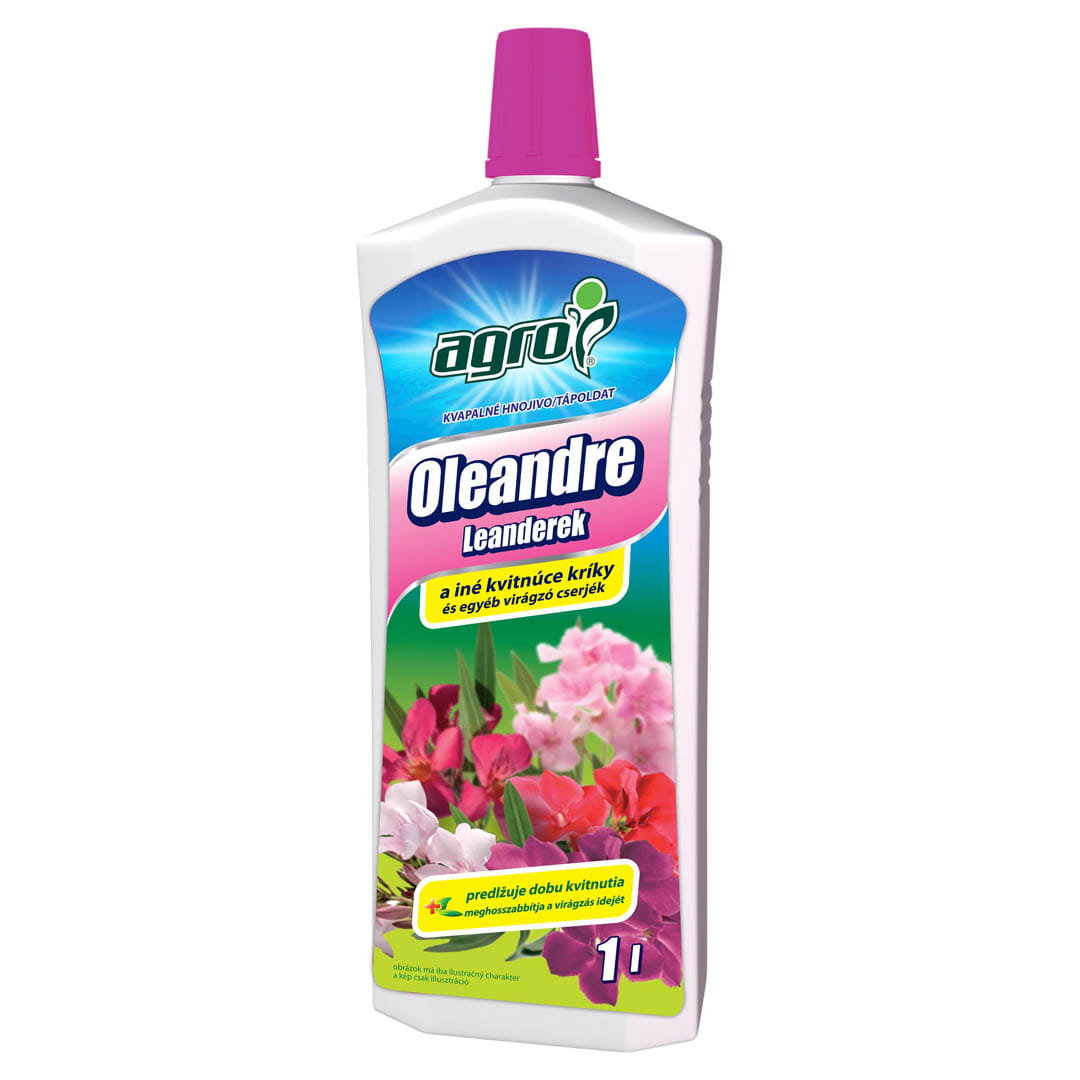 Kvapalné hnojivo oleandre a kvitnúce rastliny agro 1l | záhradníctvo garden team Kvapalné hnojivo oleandre a kvitnúce rastliny agro 1l