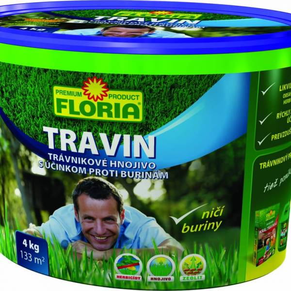 Trávnikové hnojivo travin floria 4kg | záhradníctvo garden team Trávnikové hnojivo travin floria 4kg