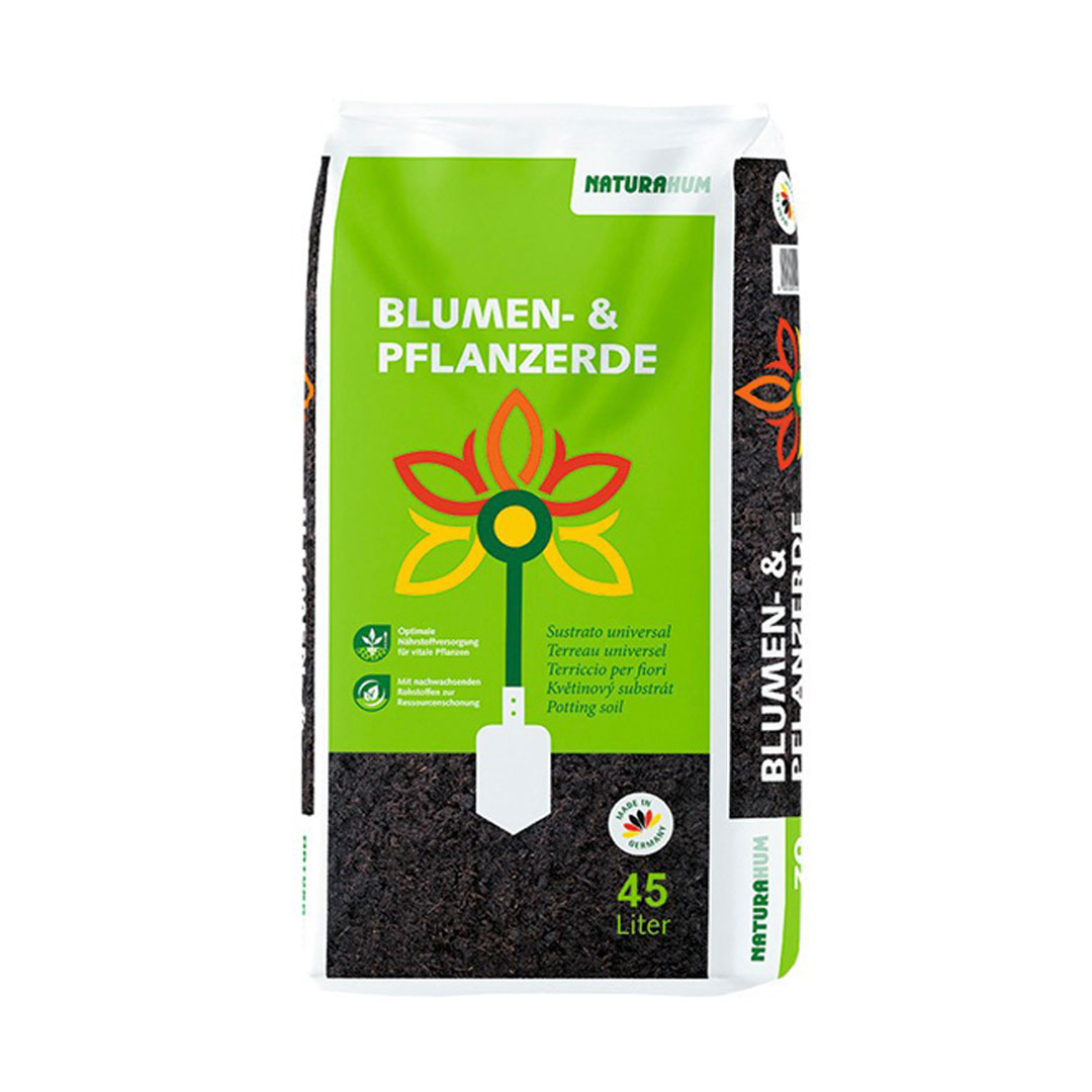 Substrát pre okrasné a kvitnúce rastliny naturahum 45l | záhradníctvo garden team Substrát pre okrasné a kvitnúce rastliny naturahum 45l