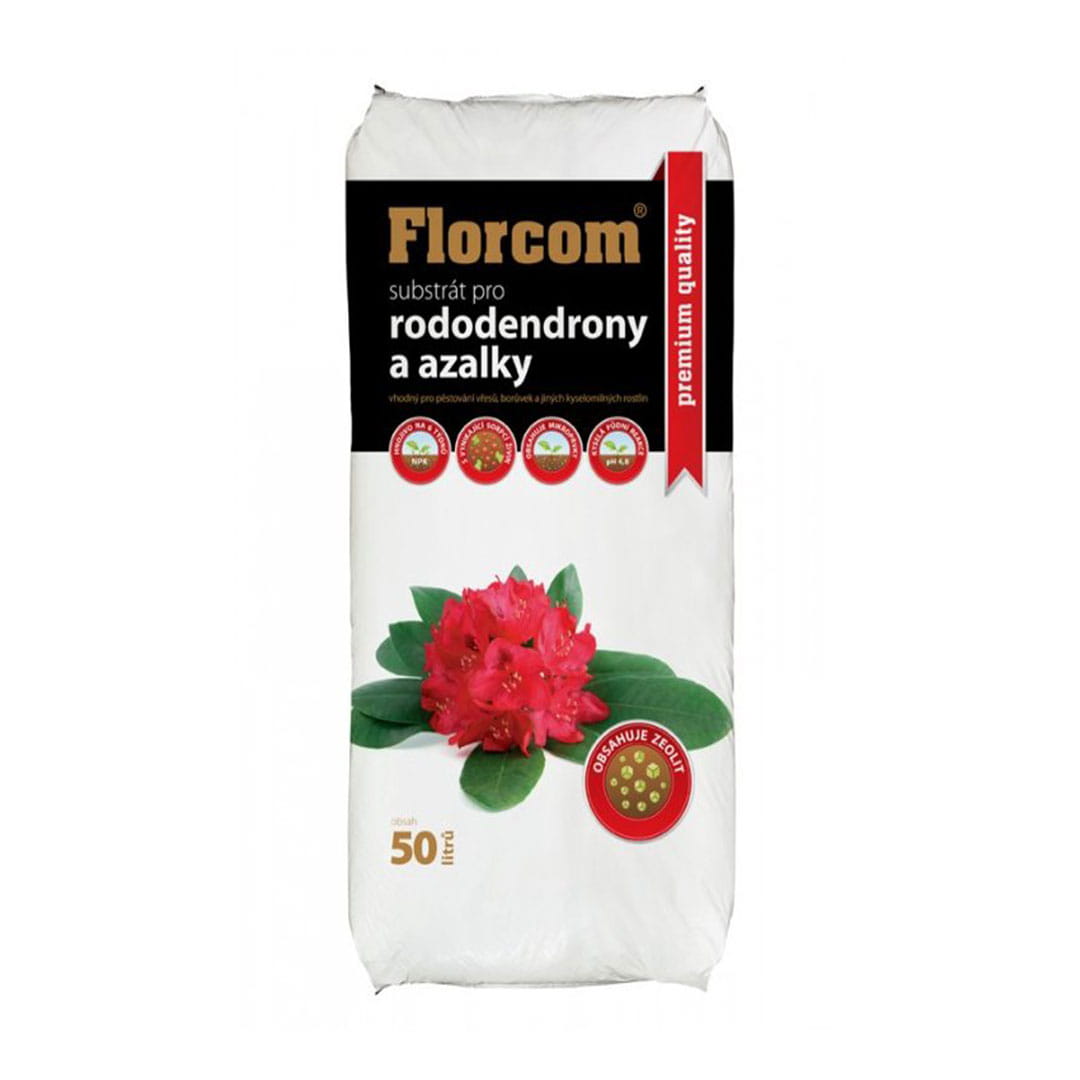 Substrát pre rododendróny a azalky premium florcom 50l | záhradníctvo garden team Substrát pre rododendróny a azalky premium florcom 50l