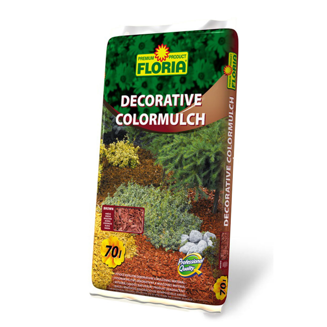Floria-dekoracny-mulc-hneda-70l | záhradníctvo garden team