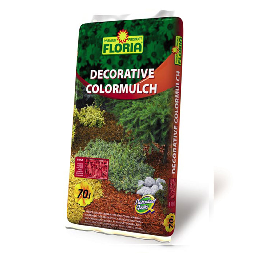 Dekoračný mulč floria 70l červená | záhradníctvo garden team Dekoračný mulč floria 70l červená
