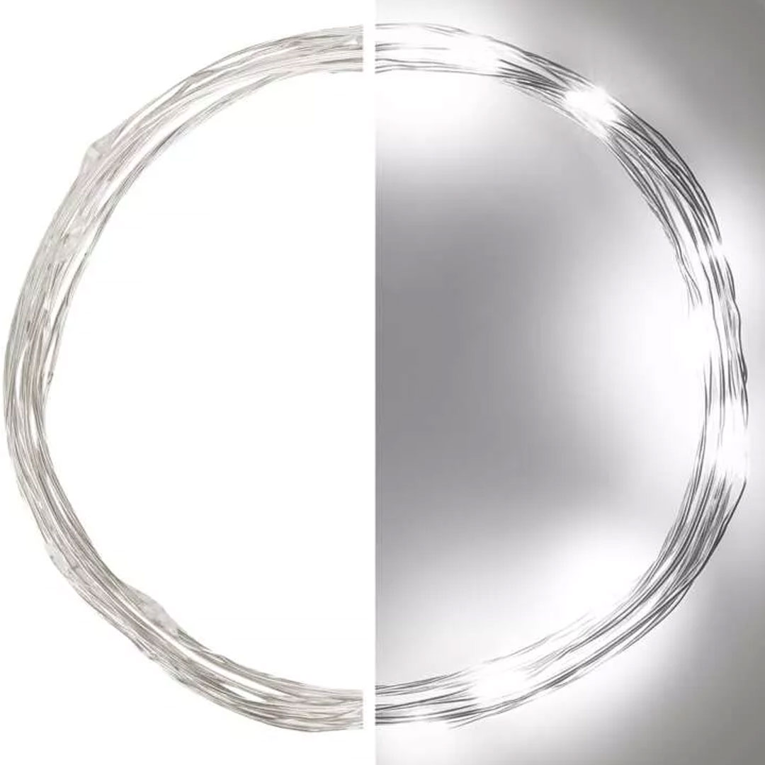 Led vianočná nano reťaz strieborná 1,9m d3ac07 | záhradníctvo garden team Led vianočná nano reťaz strieborná 19m d3ac07