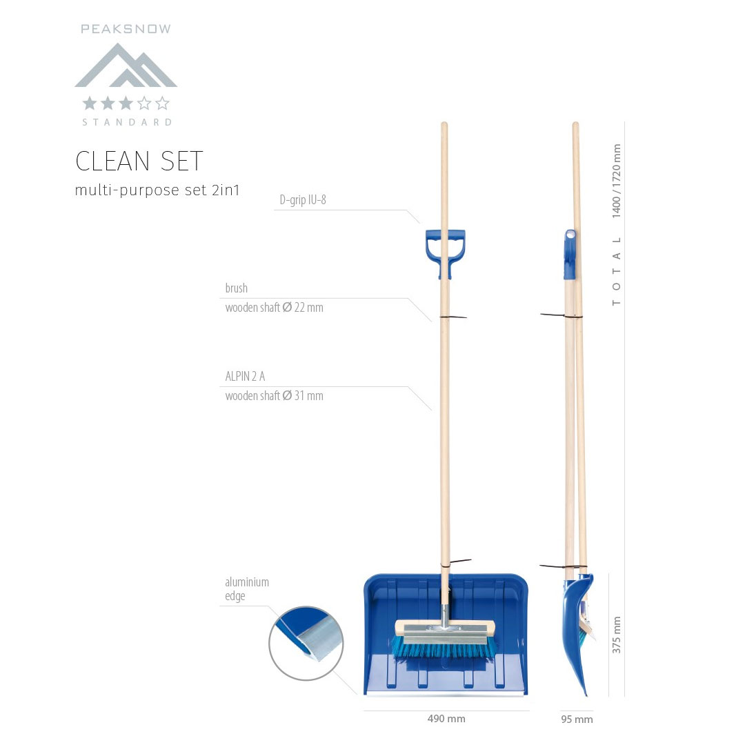 Clean set lopata na sneh + rozbíjač ľadu | záhradníctvo garden team Clean set lopata na sneh + rozbíjač ľadu