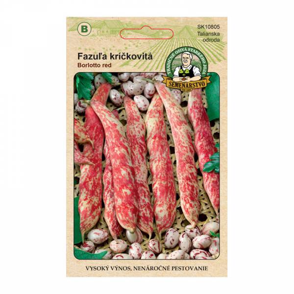 Fazuľa kríčkovitá Borlotto red