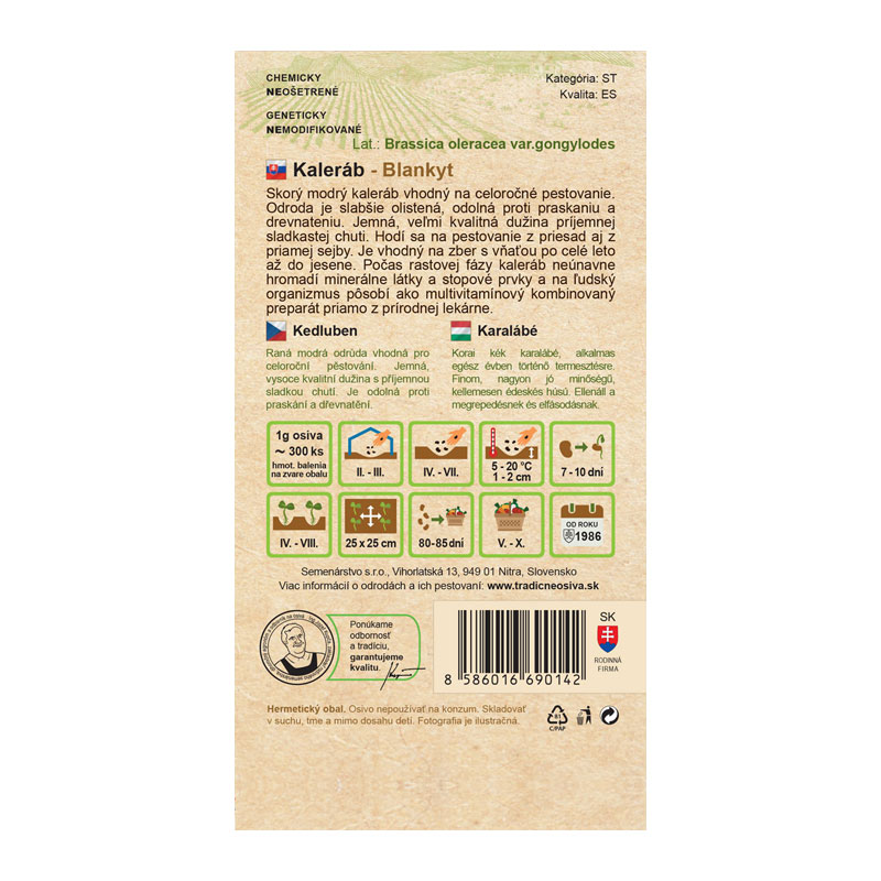 Kaleráb blankyt modrý | záhradníctvo garden team Kaleráb blankyt modrý