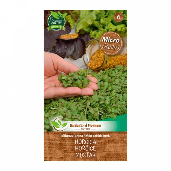 Mikrozelenina - horčica | záhradníctvo garden team Mikrozelenina horčica