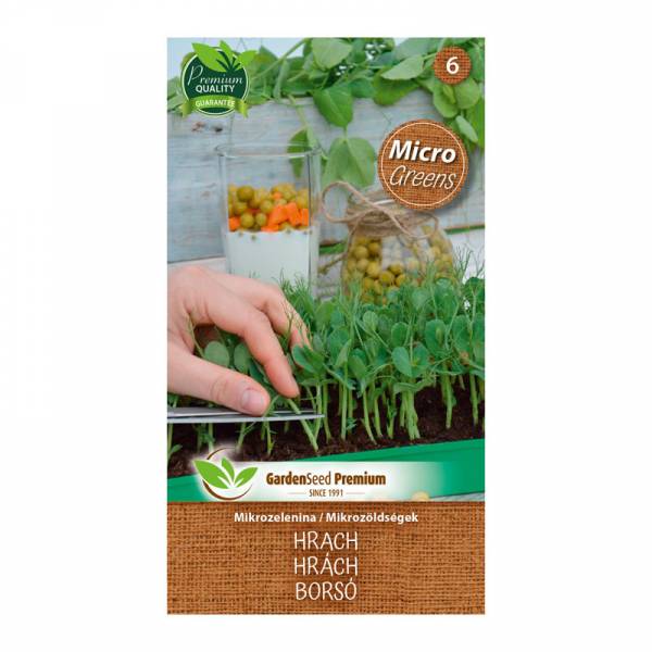 Mikrozelenina - hrach | záhradníctvo garden team Mikrozelenina hrach