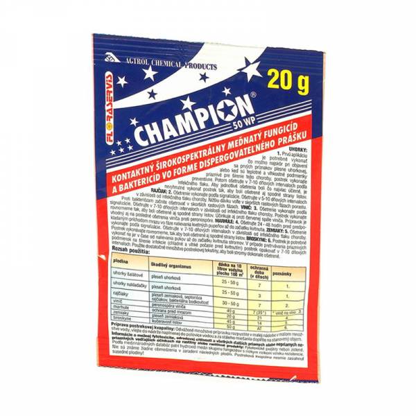 Champion 50wg floraservis 20g | záhradníctvo garden team Champion 50wg floraservis 20g