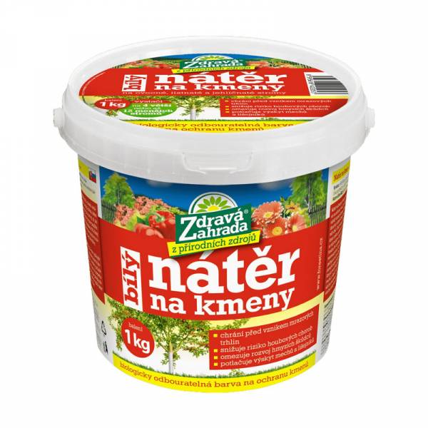 Biely náter na kmene Zdravá Záhrada 1kg