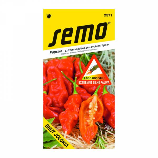Paprika Bhut Jolokia červená
