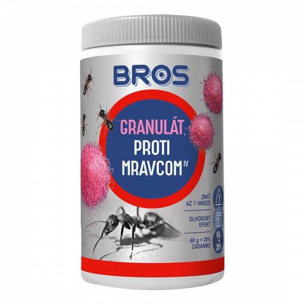 Granule proti Mravcom Bros 60g+12g Zadarmo
