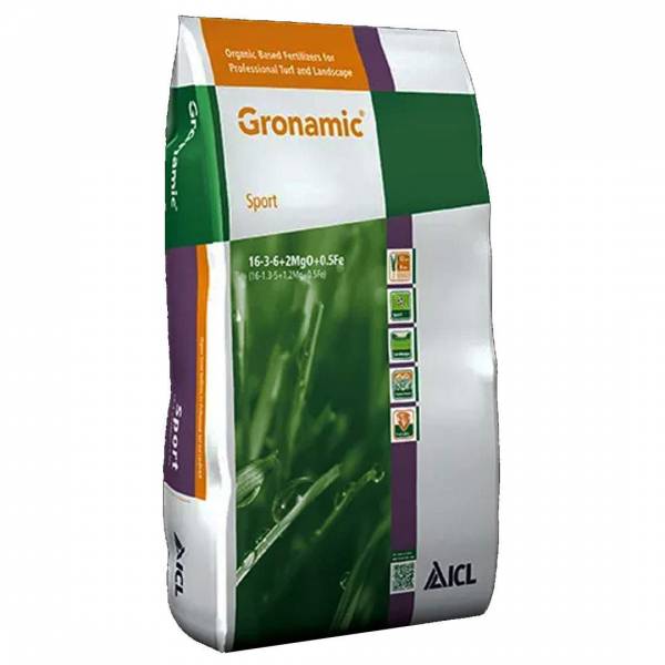 Trávnikové hnojivo Gronamic Sport 16-3-6+2+0,5Fe 25kg