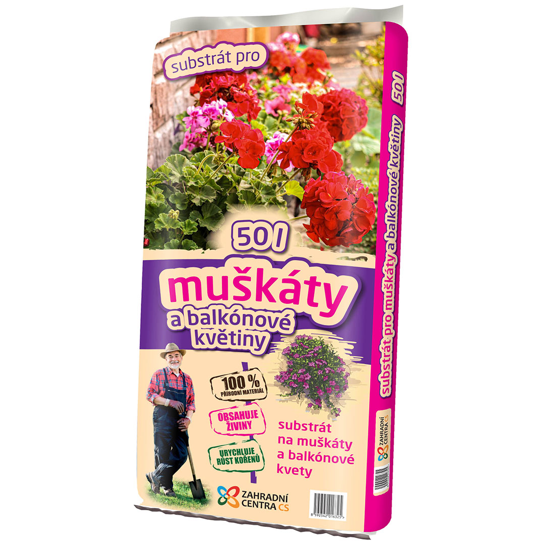 Substrát pre balkónové rastliny zc 50l | záhradníctvo garden team Substrát pre balkónové rastliny zc 50l
