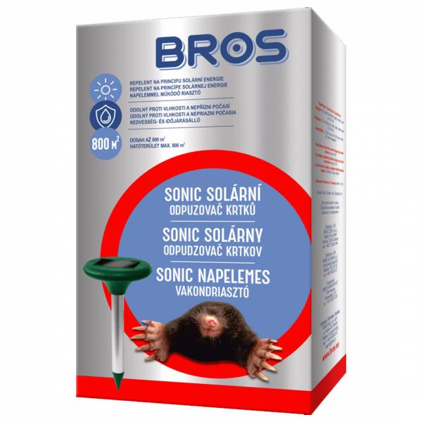 Sonic solárny odpudzovač krtkov bros | záhradníctvo garden team Sonic solárny odpudzovač krtkov bros