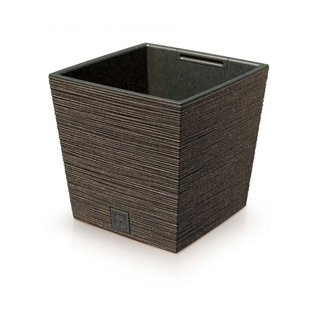 Kvetináč furu square low eco wood kávový | záhradníctvo garden team Kvetináč furu square low eco wood kávový