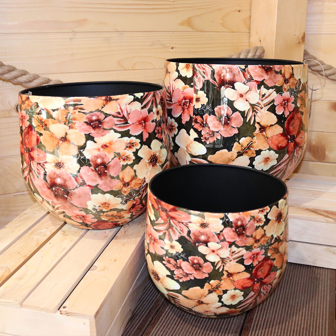 Kvetináče penny peach 3ks zvrchu | záhradníctvo garden team Kvetináče penny peach 3ks zvrchu