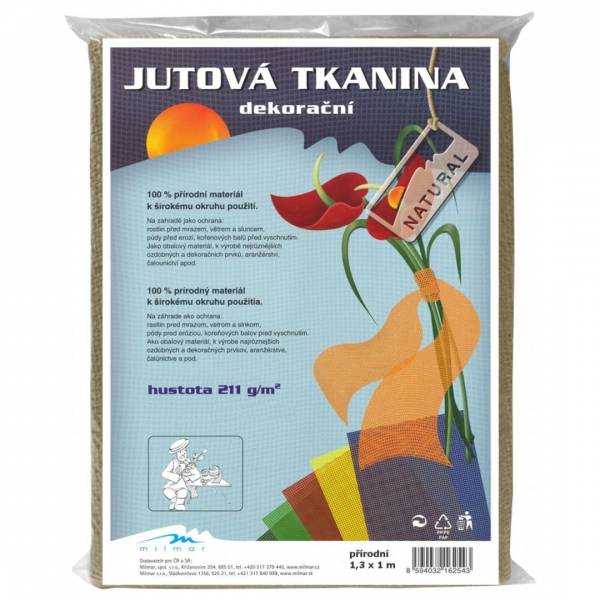 Jutová tkanina dekoračná