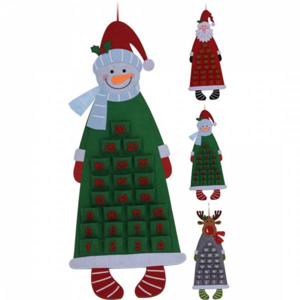 Textilný adventný kalendár