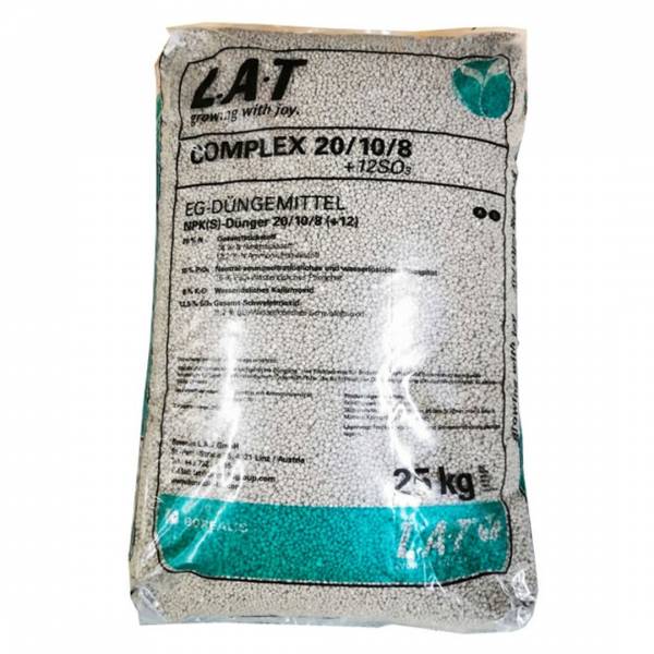 Jarné trávnikové hnojivo COMPLEX NPK 20/10/8 +12SO₃ 25kg