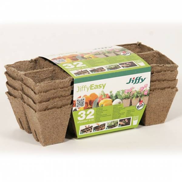 Rašelinový zakoreňovač jiffy 6x6cm 32ks | záhradníctvo garden team Rašelinový zakoreňovač jiffy 6x6cm 32ks