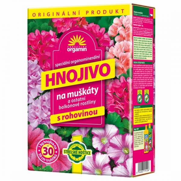 Hnojivo Forestina Orgamin na muškáty a balkónové rastliny 1 kg