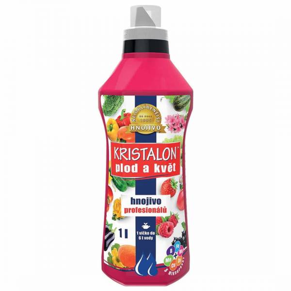 Kvapalné hnojivo kristalon plod a kvet agro 1l | záhradníctvo garden team Kvapalné hnojivo kristalon plod a kvet agro 1l