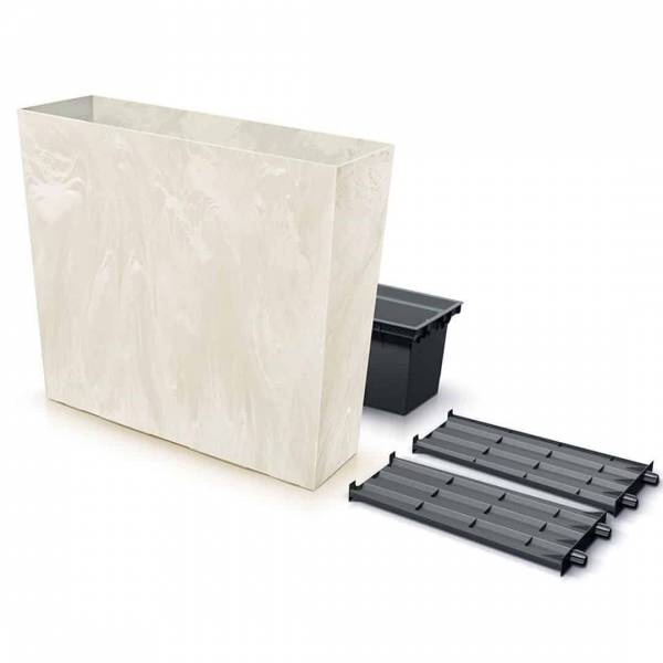 Truhlík vysoký urbi case beton effect cream 77 cm