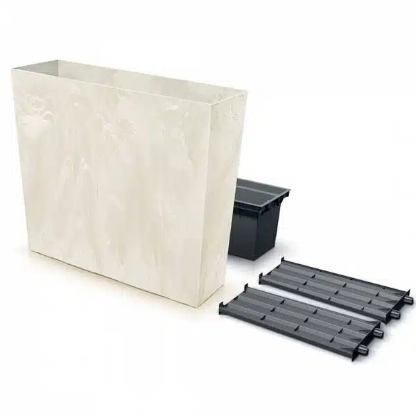 Truhlík vysoký urbi case beton effect cream 77 cm | záhradníctvo garden team Truhlík vysoký urbi case beton effect cream 77 cm