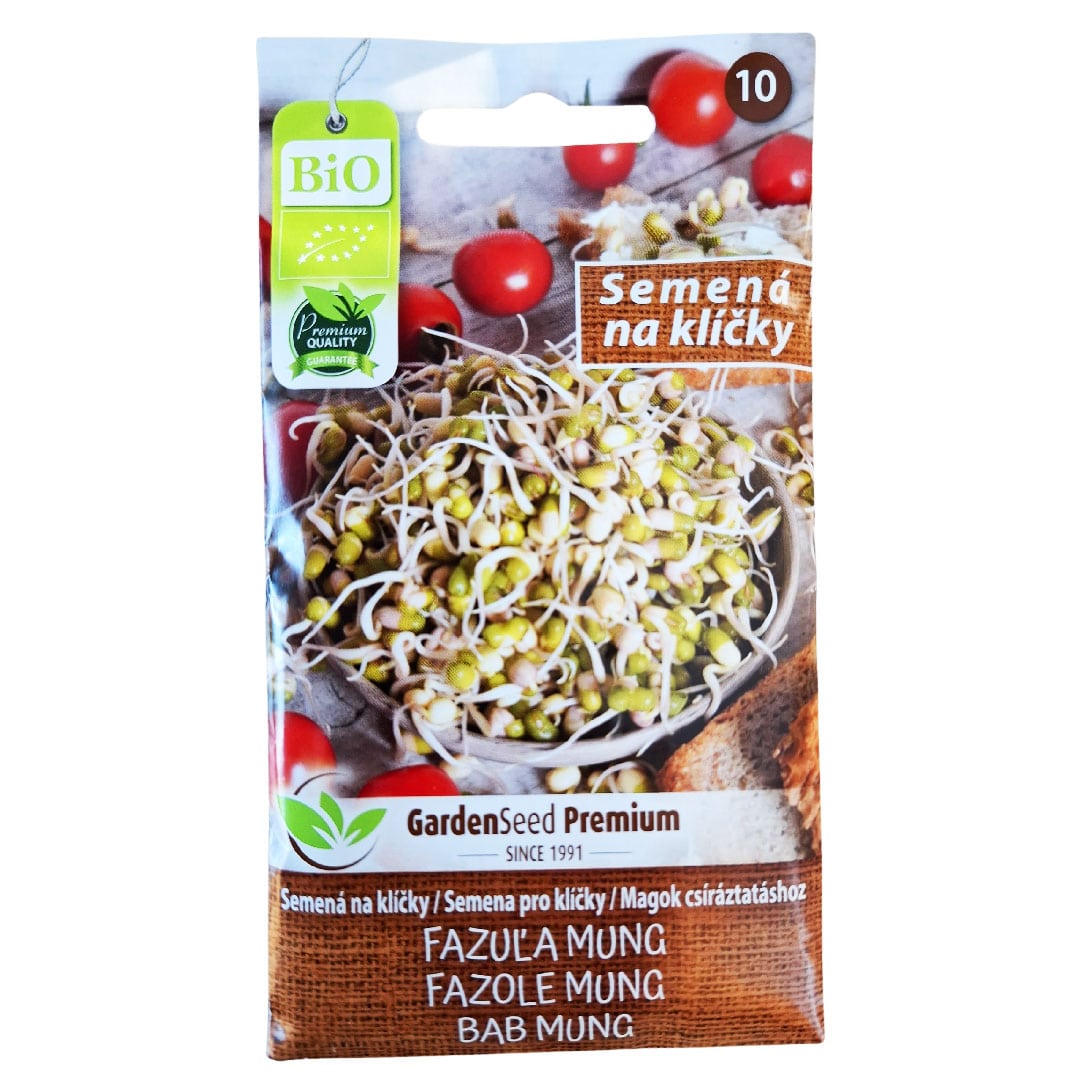 Bio semená na klíčky - fazuľa mungo | záhradníctvo garden team Bio semená na klíčky fazuľa mungo