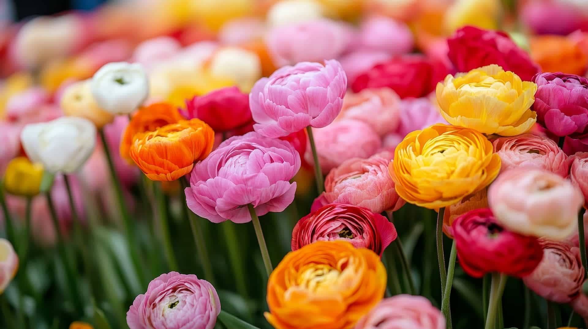 Ranunculus iskerník plnokvetý kvet roka 2025   2
