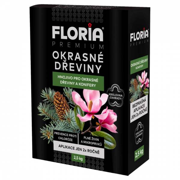 Hnojivo pre okrasné dreviny a koniférie Floria Premium 2.5kg