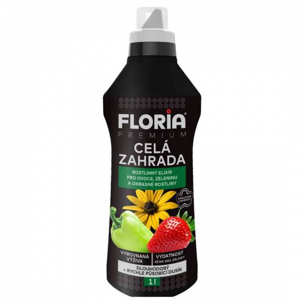 Kvapalné hnojivo pre celú záhradu floria premium 1l | záhradníctvo garden team Kvapalné hnojivo pre celú záhradu floria premium 1l