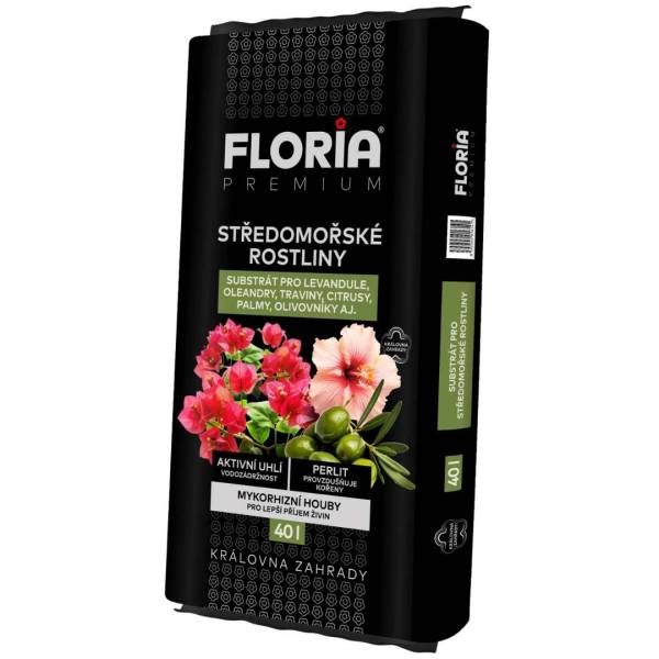 Substrát na stredomorské rastliny Floria Premium 40l