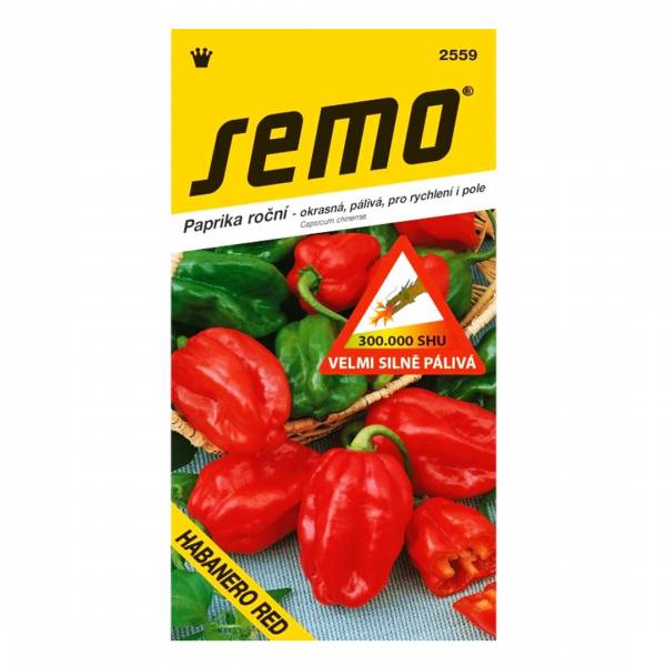 Paprika Habanero červená silno pálivá