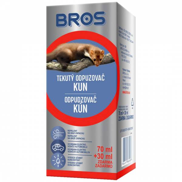 Tekutý odpudzovač kún Bros 100 ml