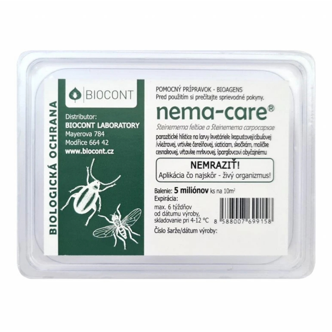 Nema-care parazitické háďatká proti larvám kvetáriek 5 ml | záhradníctvo garden team Nema care parazitické háďatká proti larvám kvetáriek 5 ml valenie