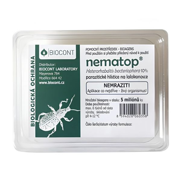 Nematop parazitické háďatká proti larvám nosánika 5 ml balenie