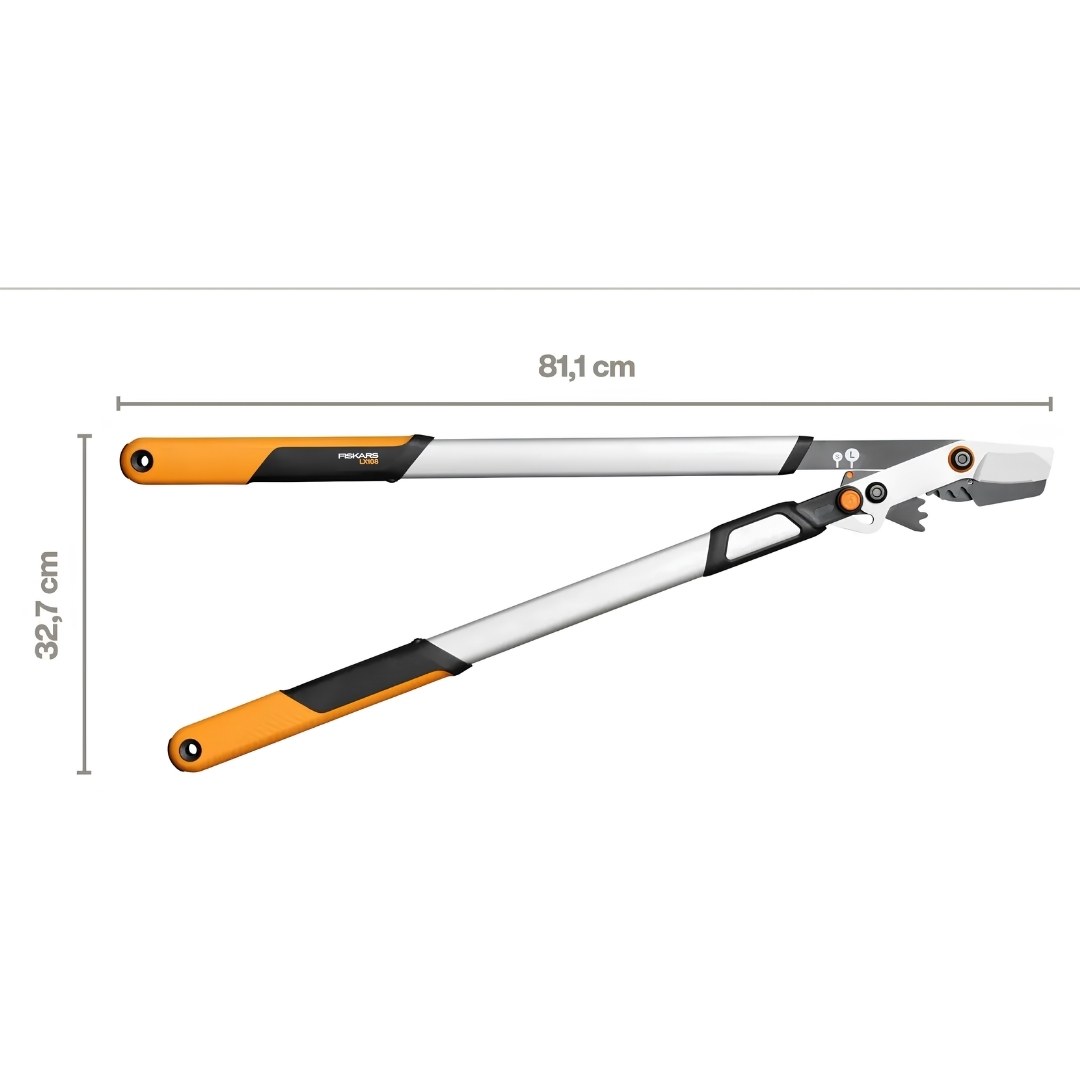 Nožnice na silné konáre fiskars lx108 x-series 04 | záhradníctvo garden team Nožnice fiskars lx108 x series rozmery