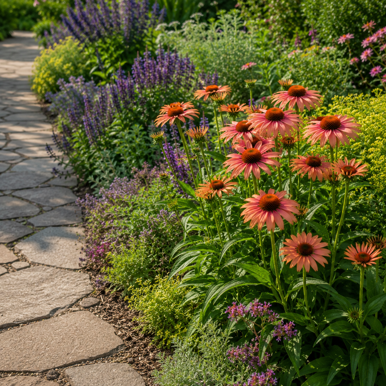Echinacea purpurová salmon | záhradníctvo garden team Echinacea purpurová salmon