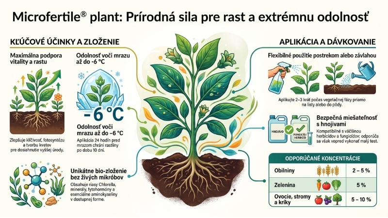 Microfertile plant produktová infografika