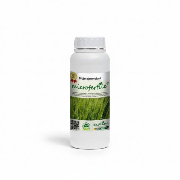 Microfertile® plant pôdny biostimulant v stojacej bielej fľaši s objemom 1l