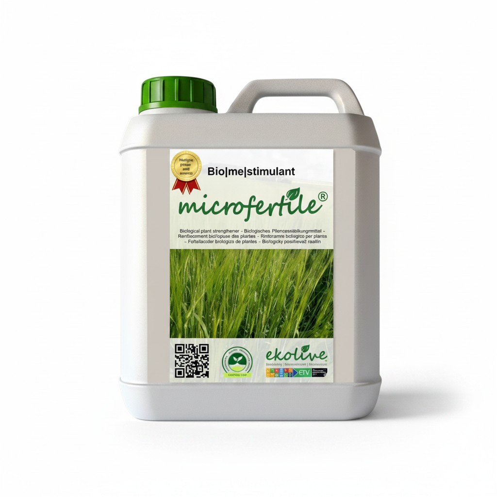 Microfertile® plant pôdny biostimulant 5l | záhradníctvo garden team Microfertile® plant pôdny biostimulant v praktickom sivom plastovom kanistri s objemom 5 litrov